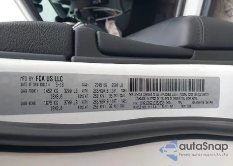 2018 Jeep Grand Cherokee Limited 4X2 из США, поврежденный, VIN 1C4RJEBG2JC392832